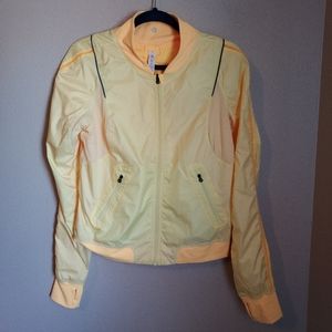 Women's Yellow Full Zip Light Weight Jacket
